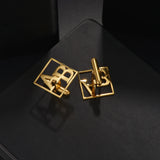 Personalized Name Cufflinks for Men Shirt Cuff Buttons Initials Wedding