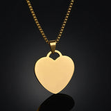 Atoztide Personalized Hollow Heart Necklace Engrave Summer Pendant Gift