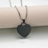 Atoztide Personalized Hollow Heart Necklace Engrave Summer Pendant Gift
