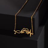 Personalized Name Necklace Stainless Steel Pendant