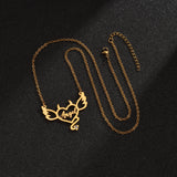Personalized Name Necklace Stainless Steel Pendant