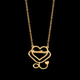 Personalized Name Necklace Stainless Steel Pendant