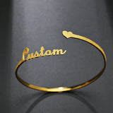 Atoztide Personalized Name Bracelet Stainless Steel Bangle Jewelry