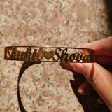 Personalized Name Bangle Stainless Steel Open Love Bangle Gift