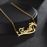 Personalized Name Tree Necklace for Women, Birthday Jewelry Gift