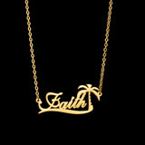 Personalized Name Tree Necklace for Women, Birthday Jewelry Gift