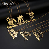 Atoztide Scorpion Pendant Necklace Stainless Steel Christmas Gift