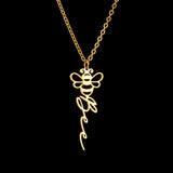 Personalized Butterfly Bee Name Necklaces Women