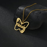 Personalized Butterfly Name Necklaces for Women