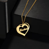 Atoztide Custom Heart Name Necklace for Women