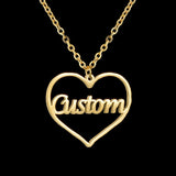 Atoztide Custom Heart Name Necklace for Women