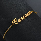 Atoztide Custom Name Bracelet - Stainless Steel Love Bangle Gift