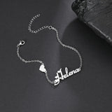 Atoztide Personalized Name Crown Heart Bracelet for Women