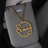 Atoztide Stainless Steel Name Heart Necklace Personalized Unisex Chain Jewelry