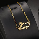 Atoztide Custom Name Necklace Stainless Steel for Women