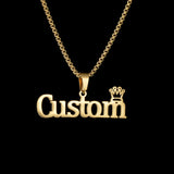 Atoztide Custom Name Necklace Stainless Steel Cuban Chain Jewelry
