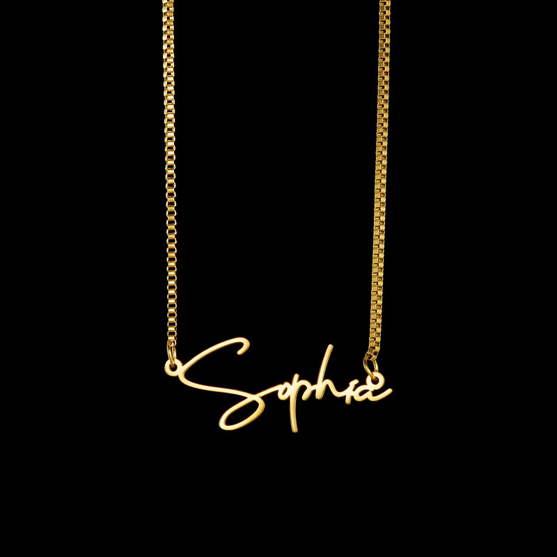 Custom Name Necklace for Women, Wave Chain