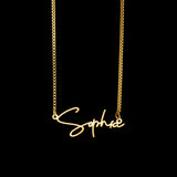 Custom Name Necklace for Women, Wave Chain