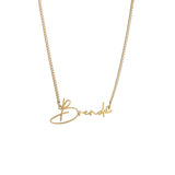 Personalized Name Necklace for Women Stainless Steel Pendant Choker