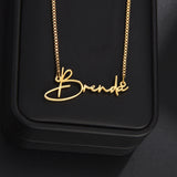 Personalized Name Necklace for Women Stainless Steel Pendant Choker