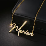 Custom Butterfly Name Necklace Stainless Steel Zircon Birthday Gift