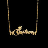 Custom Butterfly Name Necklace Stainless Steel Zircon Birthday Gift