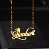 Atoztide Star Heart Name Necklace for Women