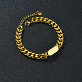 Atoztide Personalized Engrave Date Bracelet Set Adjustable Link Chain