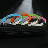 Custom Engraved Name Date Bracelet Stainless Steel Women Kids Gift