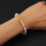 Custom Name Letter Bracelet for Women Stainless Steel