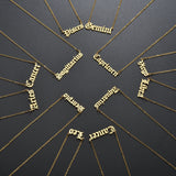 Atoztide Stainless Steel Zodiac Sign Necklace 12 Constellations Pendant