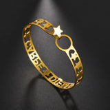 Customized Name Bracelet for Women Stainless Steel Bangle