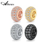 Atreus 3pcs/set Zircon Charms Beads for Jewelry Making DIY Bracelet