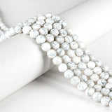 Atreus 4-14mm Howlite Stone Beads Round Loose Smooth Beads 15''