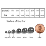 Atreus 4-14mm Howlite Stone Beads Round Loose Smooth Beads 15''