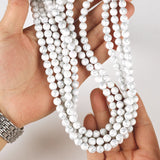 Atreus 4-14mm Howlite Stone Beads Round Loose Smooth Beads 15''