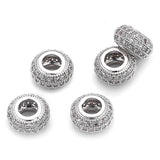 Atreus 8mm Copper Beads with CZ Micro Pave for DIY Jewelry Making