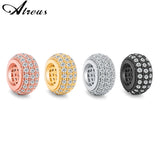 Atreus 8mm Copper Beads with CZ Micro Pave for DIY Jewelry Making
