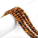 Atreus Tiger Eye Stone Flat Round Beads 2x4 4x6 6x10 mm