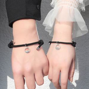 Couples Bracelets Red Rope Weaving Magnetic Attract Long-Distance Love Jewelry