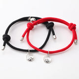 Couples Bracelets Red Rope Weaving Magnetic Attract Long-Distance Love Jewelry