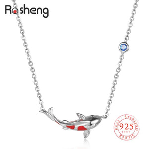 Carp Shape Animal Element Necklace for Wedding