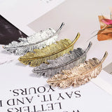 Alloy Feather Shape Hair Jewelry for Women Anniversary Gift