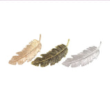 Alloy Feather Shape Hair Jewelry for Women Anniversary Gift