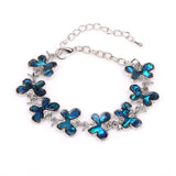 Dragonfly Shape Silver Plated Abalone Shell Bracelet