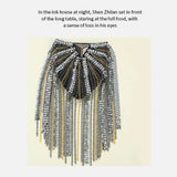 Metal Sequins Shoulder Tassels Epaulet Brooch Unisex Dual Pins Shoulder Board
