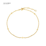 Audrey Geometric Prismatic Charm Gold Anklet