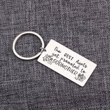 Aunt Godmother Keychain Engraved Gift