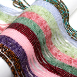 Auralite Faceted Beads 3mm Rutile Quartz Loose Beads for Jewelry Making