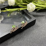 AurolaCo Sweet Zircon Earrings Hook Female Earrings